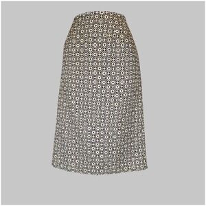 TALBOTS Women's 70% Silk 30% Wool Pencil Skirt Multi-Color Size 8